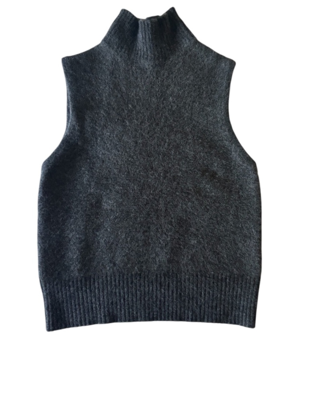 Frank And Oak Yak Wool Merino Wool Sleeveless Turtleneck Sweater S - Picture 2 of 10